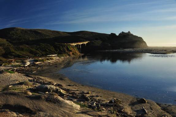 Praia de San Gregorio, na rodovia One, entre San Francisco e Santa Cruz, no litoral da Califórnia, nos Estados Unidos